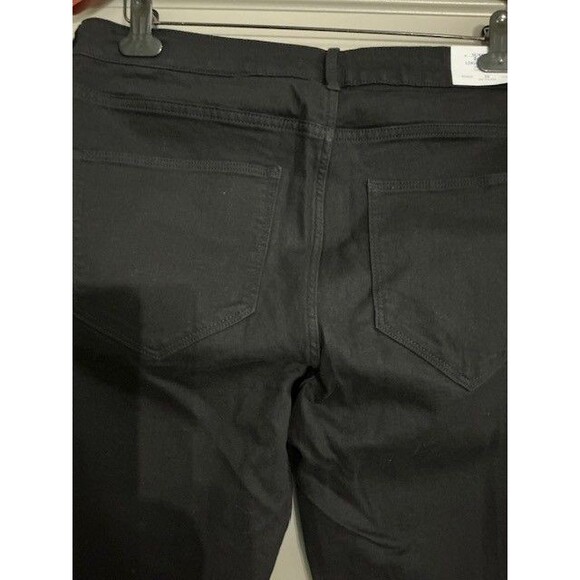 H&M Stretch Skinny Ankle Regular Waist Straight leg Black Jeans Sz 36 NWT - Picture 6 of 6